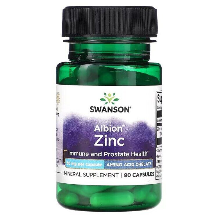 Albion Zinc, 30 mg, 90 Capsules. Swanson