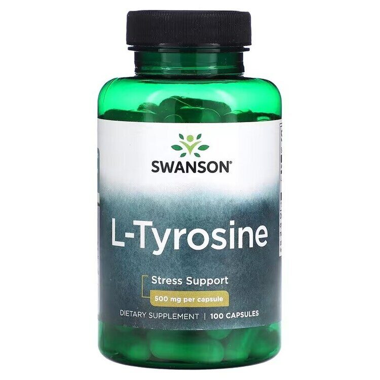 L-Tyrosine, 500 mg, 100 Capsules. Swanson