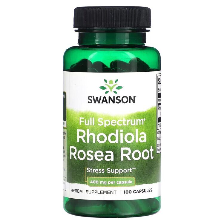 Full Spectrum Rhodiola Rosea Root, 400 mg, 100 Capsules. Swanson